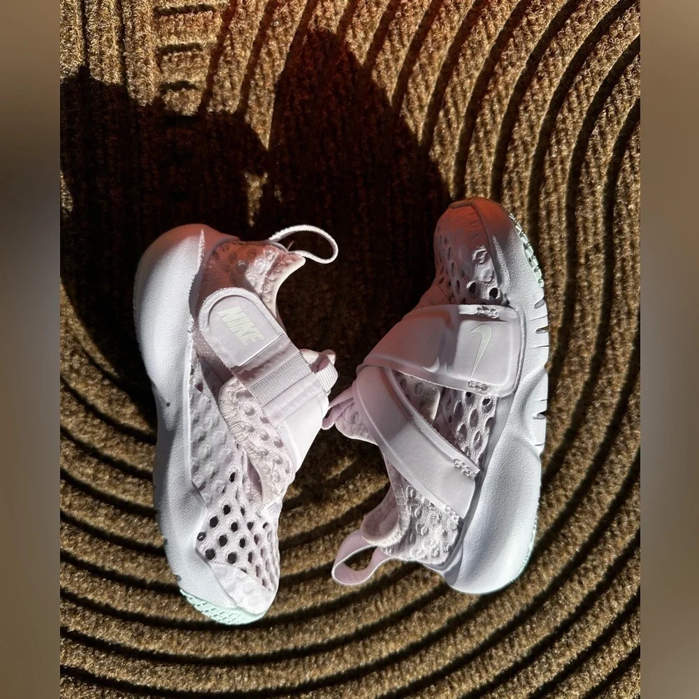 Nike Flex Runner Baby Kids Pink Foam Mesh Walking Shoes Strap Barbiecore w/ Box